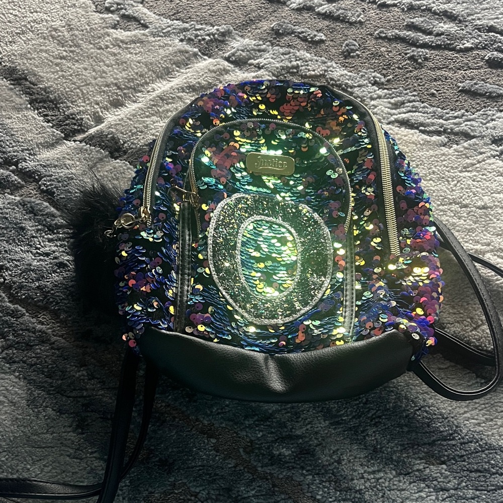 Justice Multicolor Sequin Backpack